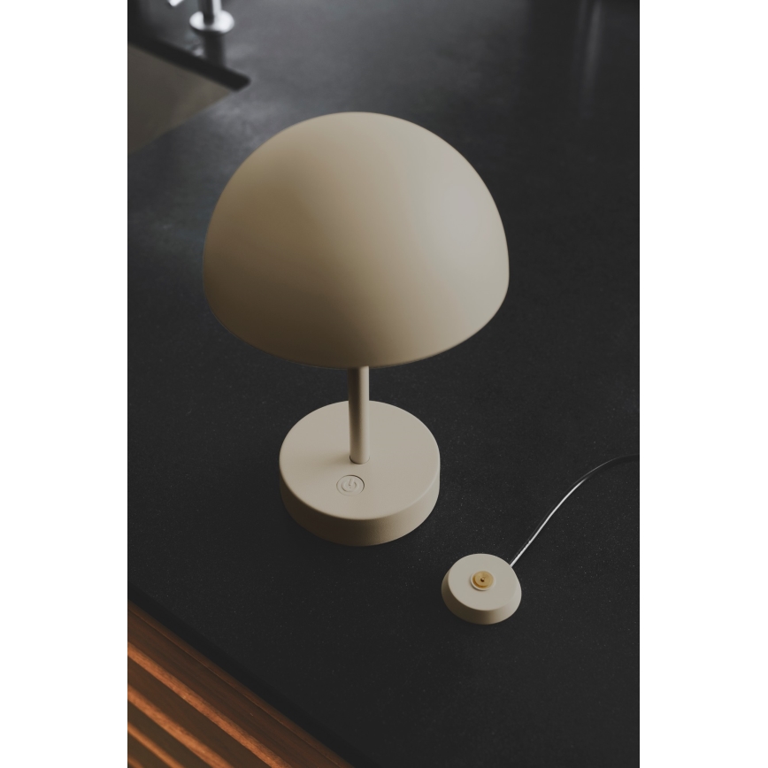 Nordlux - Lámpara de mesa LED regulable y recargable para exterior ELLEN ELLEN LED/2,8W/3,7V 2200 mAh IP44 beige
