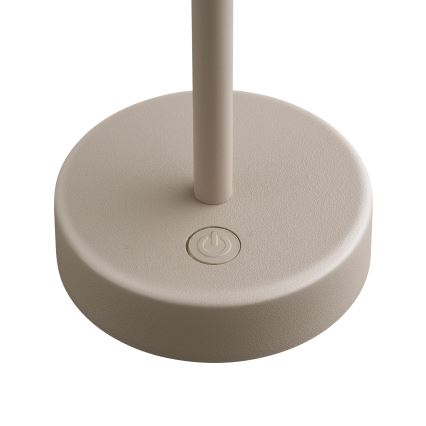 Nordlux - Lámpara de mesa LED regulable y recargable para exterior ELLEN ELLEN LED/2,8W/3,7V 2200 mAh IP44 beige