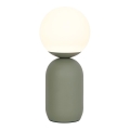 Nordlux - Lámpara de mesa NOTTI 1xE14/25W/230V verde