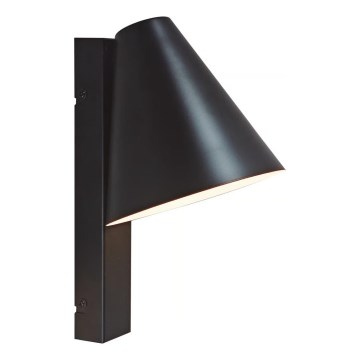 Nordlux - Lámpara de pared con USB WILMER 1xE14/40W/230V negra