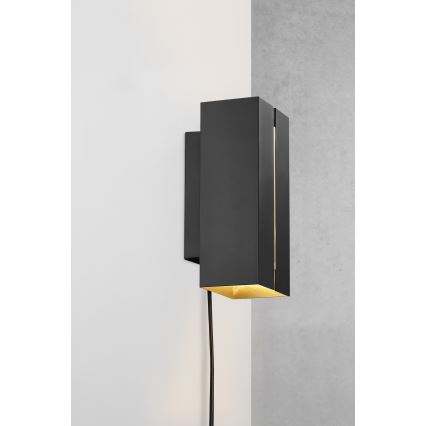 Nordlux - Lámpara de pared LED regulable CURTIZ 2xLED/4,5W/230V negra