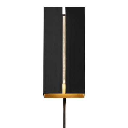 Nordlux - Lámpara de pared LED regulable CURTIZ 2xLED/4,5W/230V negra
