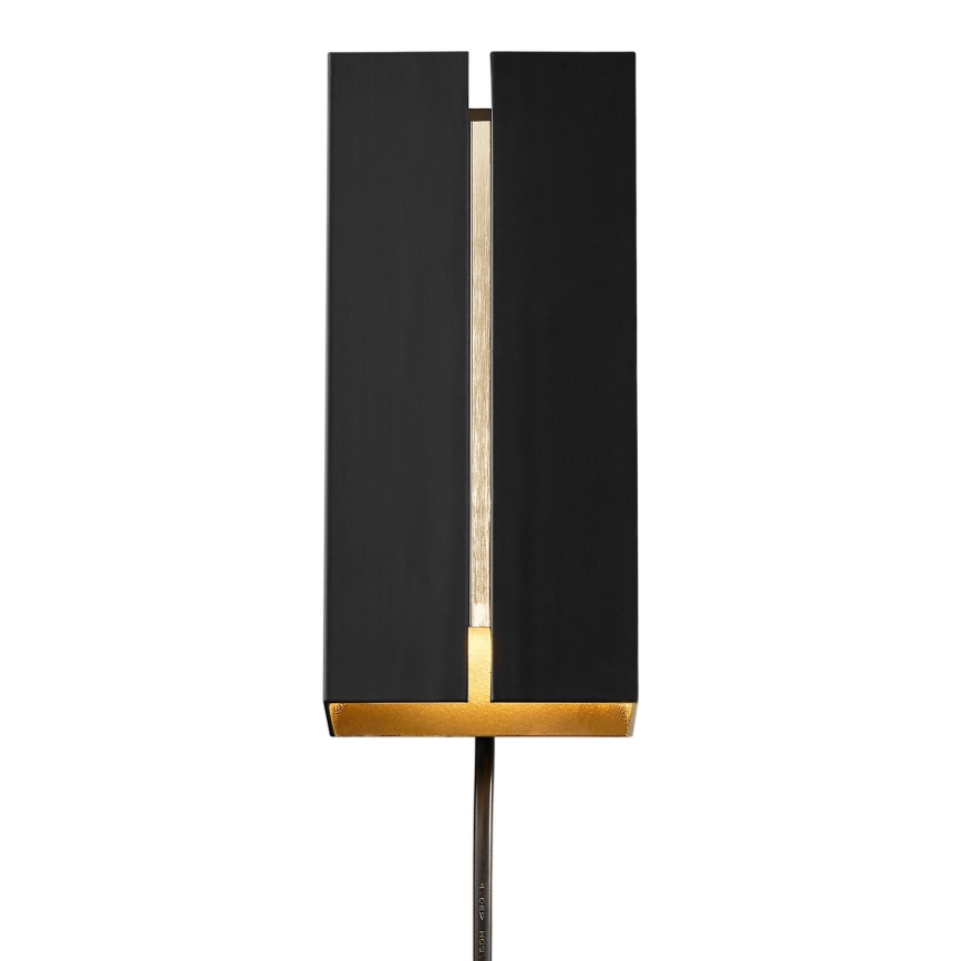 Nordlux - Lámpara de pared LED regulable CURTIZ 2xLED/4,5W/230V negra
