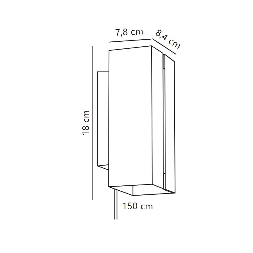 Nordlux - Lámpara de pared LED regulable CURTIZ 2xLED/4,5W/230V negra