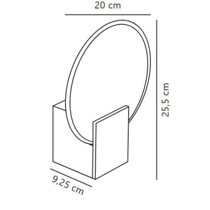 Nordlux - Lámpara de pared LED regulable para baño HESTER LED/9,5W/230V IP44 blanca