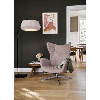 Nordlux - Lámpara de pie DICTE 1xE27/60W/230V negro/beige