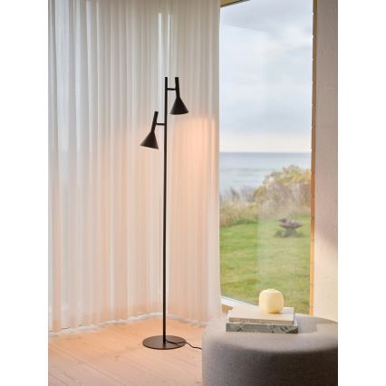 Nordlux - Lámpara de pie KELVIS 2xGU10/12W/230V negra