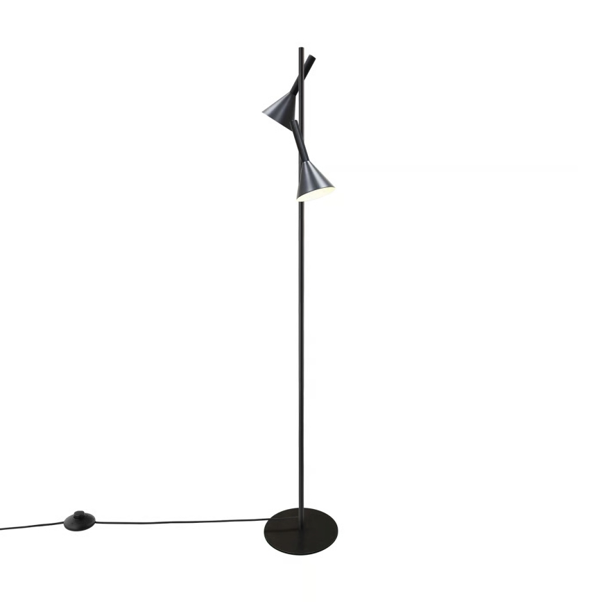 Nordlux - Lámpara de pie KELVIS 2xGU10/12W/230V negra