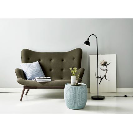 Nordlux - Lámpara de pie RAY 1xE14/25W/230V negra 153,5 cm