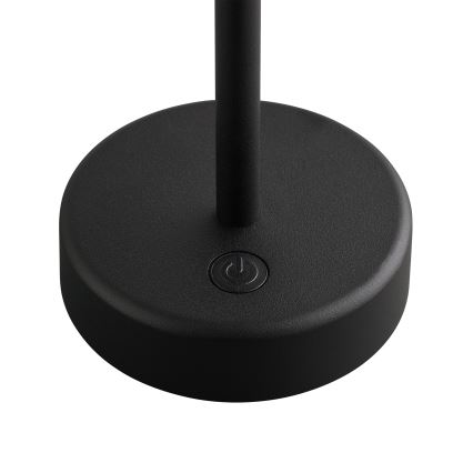 Nordlux - Lámpara de mesa LED recargable y regulable para exterior ELLEN LED/2,8W/3,7V 2200 mAh IP44 negra