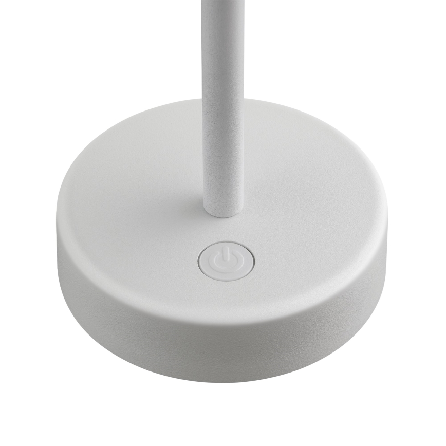 Nordlux - Lámpara de sobremesa exterior recargable LED regulable ELLEN, 2,8 W / 3,7 V, 2200 mAh, IP44, blanca