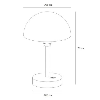 Nordlux - Lámpara de sobremesa exterior recargable LED regulable ELLEN, 2,8 W / 3,7 V, 2200 mAh, IP44, blanca