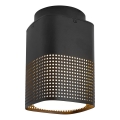 Nordlux - Lámpara de techo exterior SIDARA 1xE27/15W/230V IP54 negra