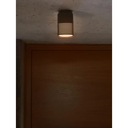 Nordlux - Lámpara de techo exterior SIDARA 1xE27/15W/230V IP54 negra