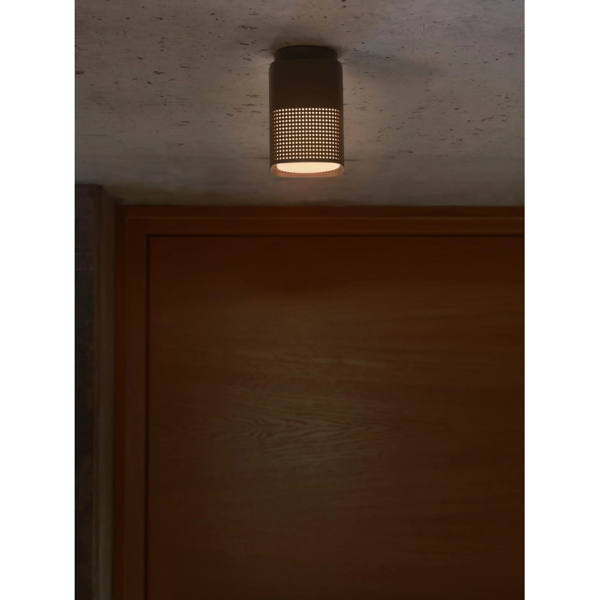 Nordlux - Lámpara de techo exterior SIDARA 1xE27/15W/230V IP54 negra