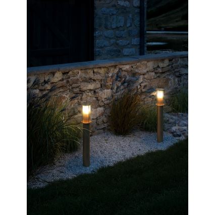 Nordlux - Lámpara exterior LINTON 1xE27/15W/230V IP54 latón 80 cm