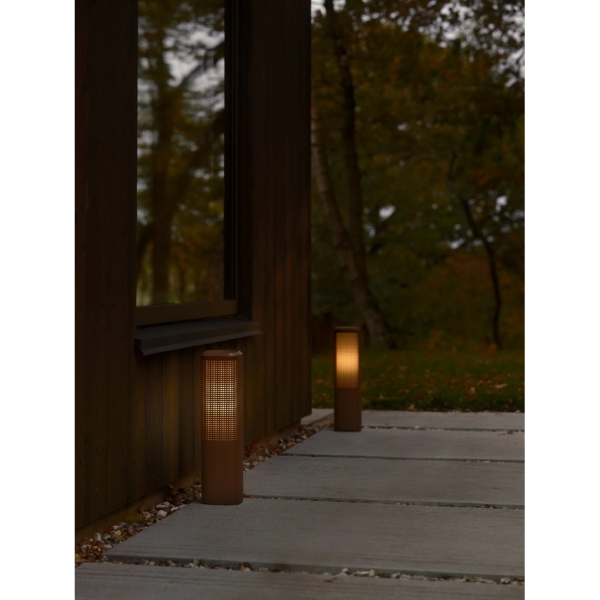 Nordlux - Lámpara exterior SIDARA 1xE27/15W/230V IP44 45 cm marrón