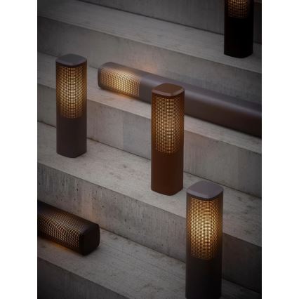 Nordlux - Lámpara exterior SIDARA 1xE27/15W/230V IP44 95 cm marrón