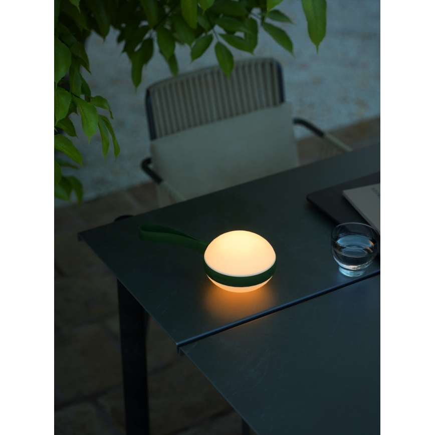 Nordlux - Lámpara LED portátil para exterior regulable BRING TO-GO LED/1W/3,7V IP54 1500 mAh verde