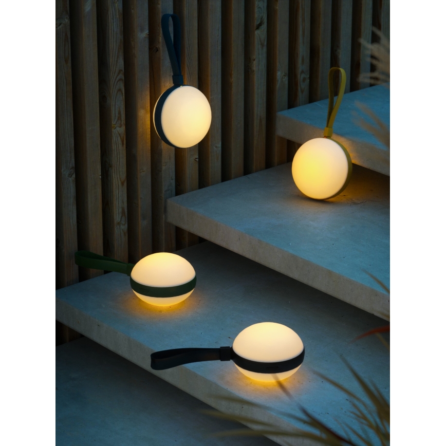 Nordlux - Lámpara LED portátil para exterior regulable BRING TO-GO LED/1W/3,7V IP54 1500 mAh verde