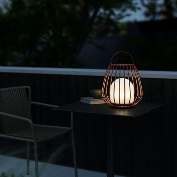 Nordlux - Lámpara portátil LED Regulable para exterior JIM TO-GO LED/3W/3,7V IP54 5000 mAh roja