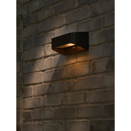 Nordlux - Luminaria solar LED con sensor MARCELLIO LED/5W/5V IP54 2200 mAh negra