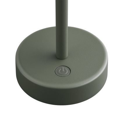 Nordlux - Lámpara de sobremesa recargable y regulable para exterior ELLEN LED/2,8W/3,7V 2200 mAh IP44 verde