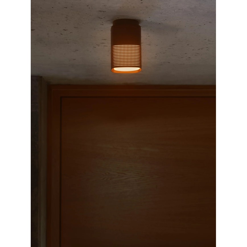 Nordlux - Luminaria de techo para exterior SIDARA 1xE27/15W/230V IP54 marrón