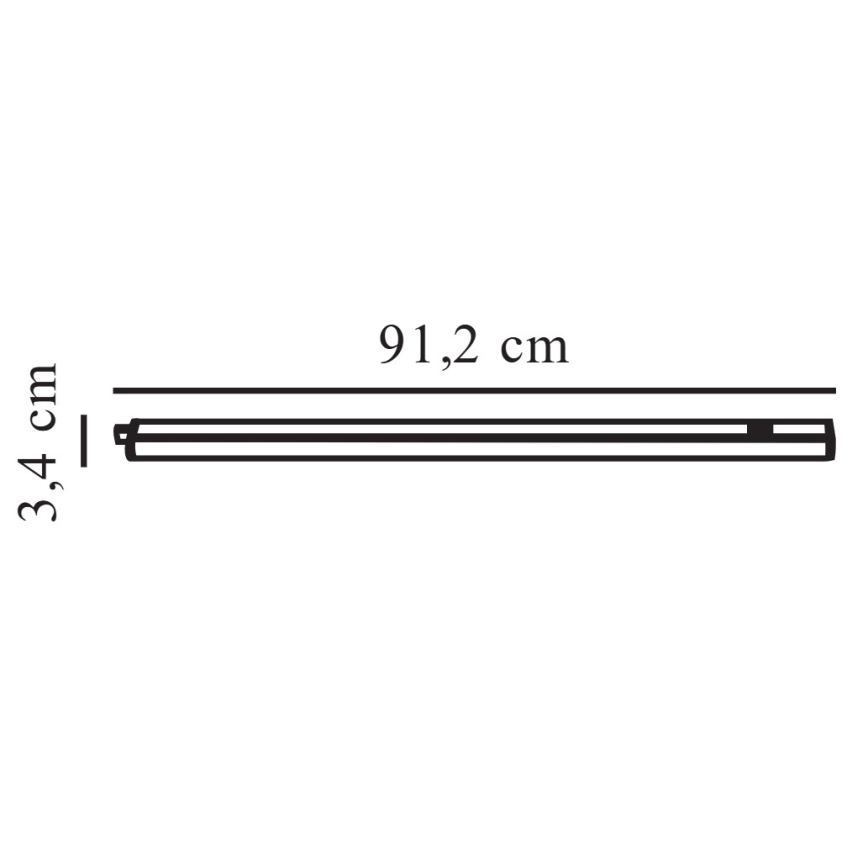 Nordlux - Luminaria LED para montaje bajo mueble LATONA LED/11W/230V 3000/4000K 91,2 cm