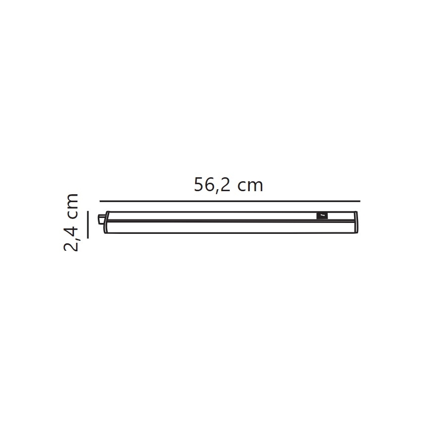Nordlux - Luminaria LED regulable para instalación bajo mueble LATONA LED/8W/230V 3000/4000K 56,2 cm