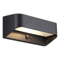 Nordlux - Luminaria solar LED con sensor MARCELLIO LED/5W/5V IP54 2200 mAh negra