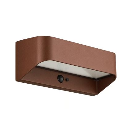 Nordlux - Lámpara solar LED con sensor MARCELLIO LED/5W/5V IP54 2200 mAh marrón