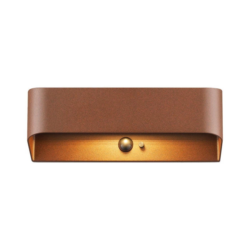 Nordlux - Lámpara solar LED con sensor MARCELLIO LED/5W/5V IP54 2200 mAh marrón