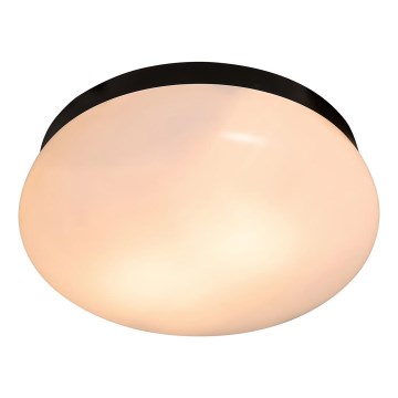 Nordlux - Plafón de baño FOAM 2xE27/55W/230V IP44 diá. 34 cm negro