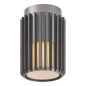 Nordlux - Plafón de exterior ALUDRA 1xE27/15W/230V diá. 12,4 cm antracita