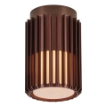 Nordlux - Plafón de exterior ALUDRA 1xE27/15W/230V diá. 12,4 cm marrón