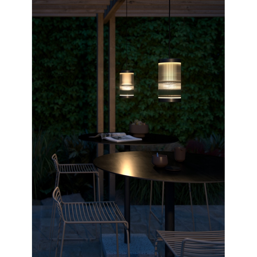 Nordlux - Plafón de exterior COUPAR 1xE27/25W/230V IP33 IP33 diá. 13 cm negro