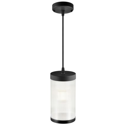 Nordlux - Plafón de exterior COUPAR 1xE27/25W/230V IP33 IP33 diá. 13 cm negro