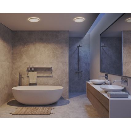 Nordlux - Plafón LED regulable para baño OJA LED/19W/230V 3000/4000K IP54 Ø 43 cm