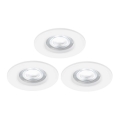 Nordlux - SET 3x LED RGB Lámpara empotrable regulable para el baño DON SMART LED/4,7W/230V 2200-6500K IP65