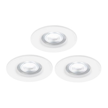 Nordlux - SET 3x LED RGB Lámpara empotrable regulable para el baño DON SMART LED/4,7W/230V 2200-6500K IP65