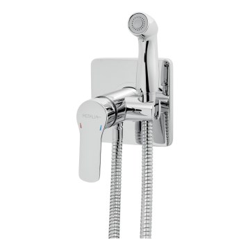 Novaservis - Grifo de bidé con ducha para instalación empotrada METALIA cromo brillante
