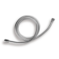 Novaservis - Manguera de ducha de plástico 150 cm cromo mate