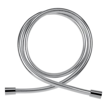 Novaservis - Manguera de ducha plástico 150 cm cromo brillante