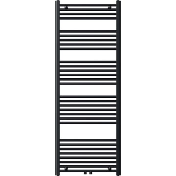Novaservis - Radiador toallero en escalera para baño 836W/230V 160x60 cm negro recto