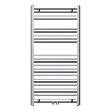 Novaservis - Radiador toallero para baño 423W/230V 120x60 cm cromado brillante recto
