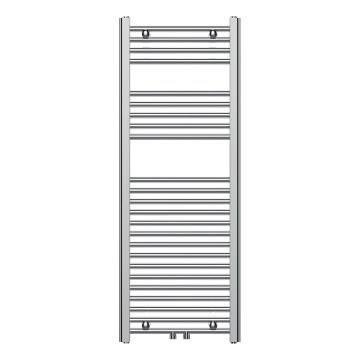 Novaservis - Radiador toallero tipo escalera para baño 318W/230V 120x45 cm cromado brillante recto