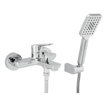 Novaservis - Set de bañera con grifo METALIA, acabado cromado brillante
