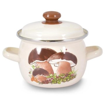 Olla con tapa TORO 5 l con diseño de setas