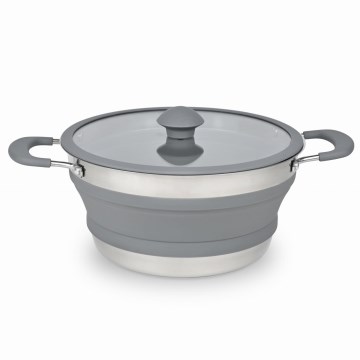 Olla plegable para camping de 3 L